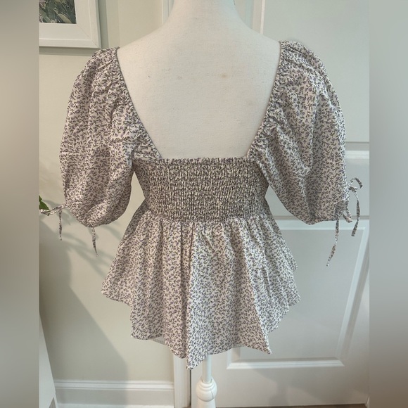 Tuckernuck Hyacinth House Lavender Society Blouse Women’s XS NWT - Picture 7 of 14